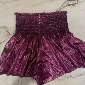 Queen of Sparkles purple shorts size Small